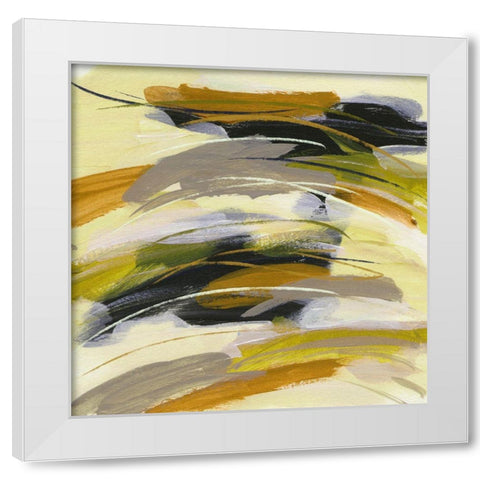 Light Beam III White Modern Wood Framed Art Print by Wang, Melissa