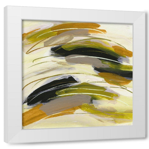 Light Beam IV White Modern Wood Framed Art Print by Wang, Melissa