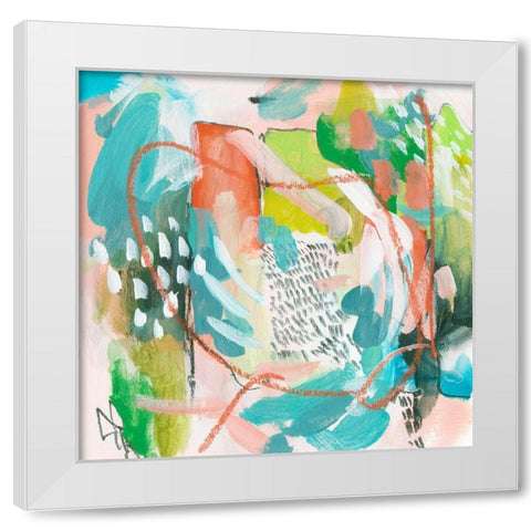 Constant Change I White Modern Wood Framed Art Print by Wang, Melissa