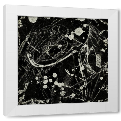 Ink Line Abstract III White Modern Wood Framed Art Print by Wang, Melissa