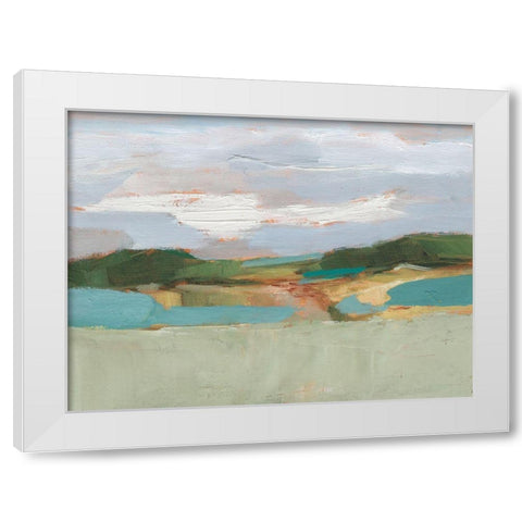 High Noon Vista Study II White Modern Wood Framed Art Print by Harper, Ethan