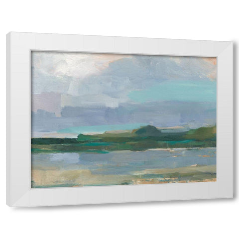 Twilight Vista Study I White Modern Wood Framed Art Print by Harper, Ethan