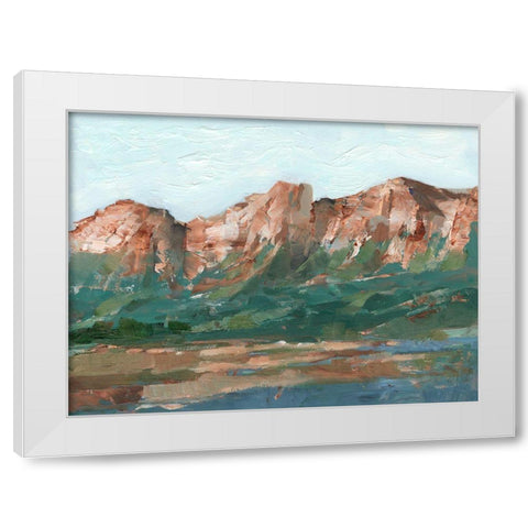 Heading West I White Modern Wood Framed Art Print by Harper, Ethan