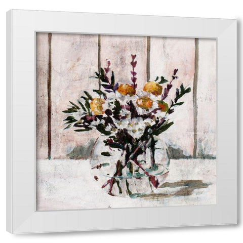 In A Glass I White Modern Wood Framed Art Print by Wang, Melissa