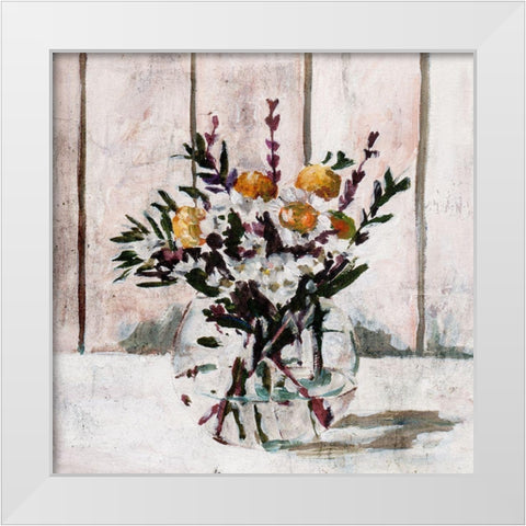 In A Glass I White Modern Wood Framed Art Print by Wang, Melissa