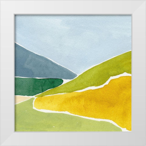 Distant Path II White Modern Wood Framed Art Print by Barnes, Victoria