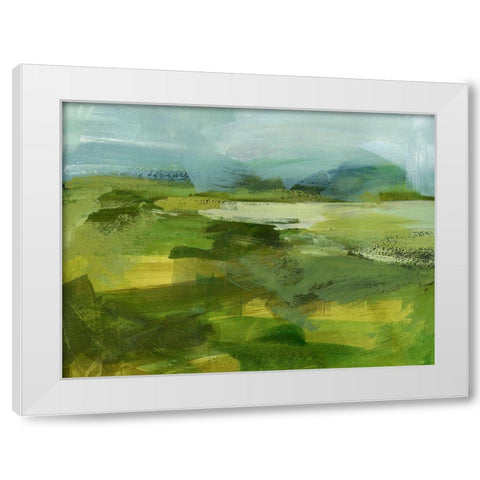 Emerald View IV White Modern Wood Framed Art Print by Barnes, Victoria