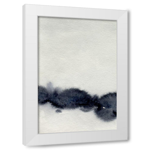 Ink Bleed Landscape I White Modern Wood Framed Art Print by Caroline, Emma