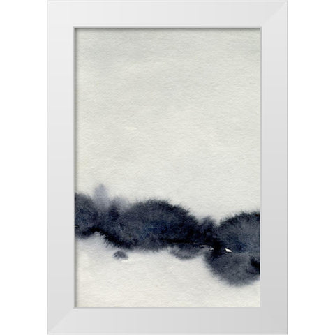Ink Bleed Landscape I White Modern Wood Framed Art Print by Caroline, Emma