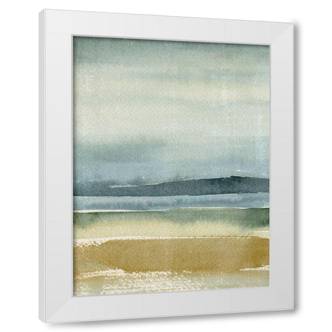 Ochre Outlook I White Modern Wood Framed Art Print by Warren, Annie
