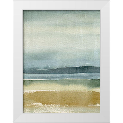Ochre Outlook I White Modern Wood Framed Art Print by Warren, Annie