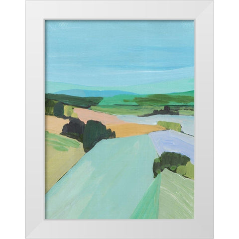 Bright Colored Countryside IV White Modern Wood Framed Art Print by Warren, Annie