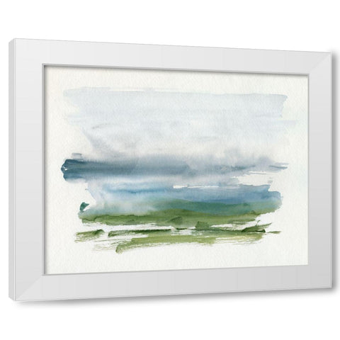 Coastline Splash III White Modern Wood Framed Art Print by Barnes, Victoria