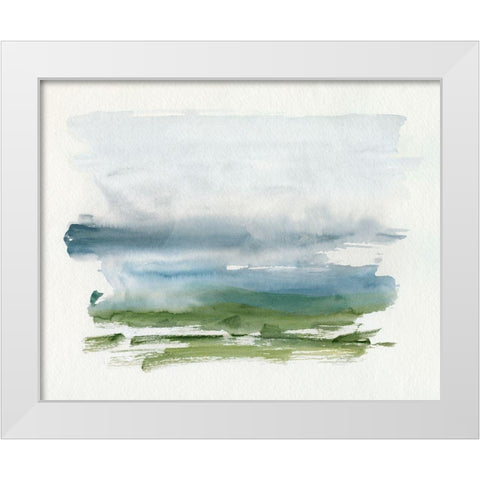 Coastline Splash III White Modern Wood Framed Art Print by Barnes, Victoria