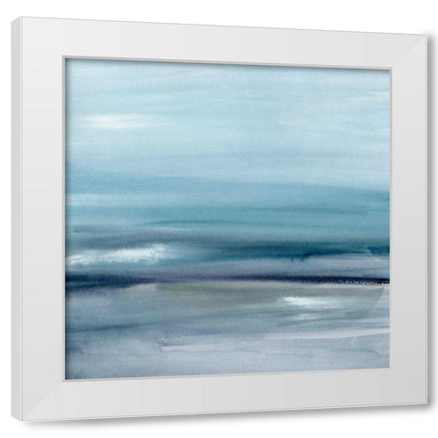 Sea Mirage I White Modern Wood Framed Art Print by Barnes, Victoria
