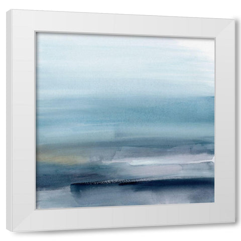 Sea Mirage II White Modern Wood Framed Art Print by Barnes, Victoria