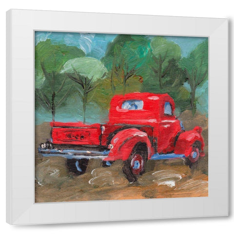 Sunburnt Truck I White Modern Wood Framed Art Print by Wang, Melissa