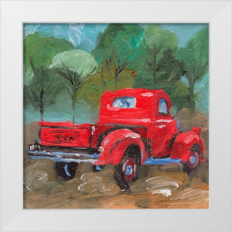 Sunburnt Truck I White Modern Wood Framed Art Print by Wang, Melissa