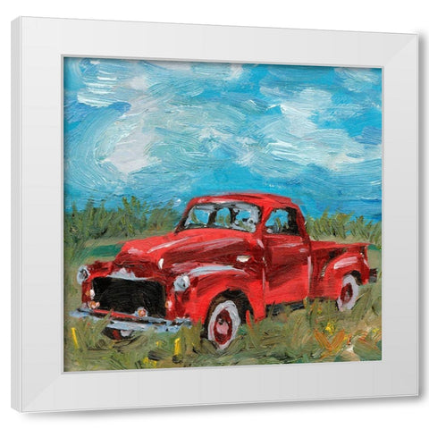 Sunburnt Truck II White Modern Wood Framed Art Print by Wang, Melissa