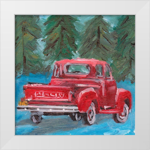 Sunburnt Truck III White Modern Wood Framed Art Print by Wang, Melissa