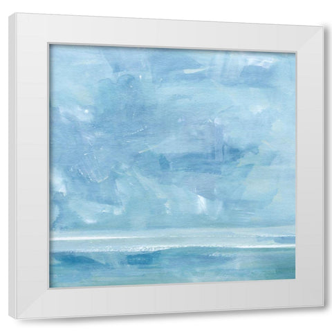 Ocean Meets Sky IV White Modern Wood Framed Art Print by Barnes, Victoria