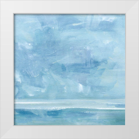 Ocean Meets Sky IV White Modern Wood Framed Art Print by Barnes, Victoria