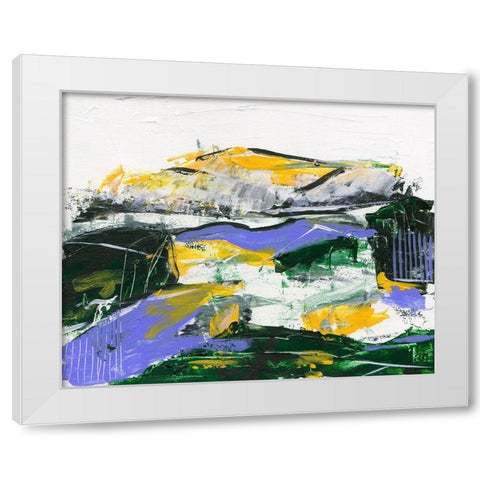 Silent Mountain I White Modern Wood Framed Art Print by Wang, Melissa