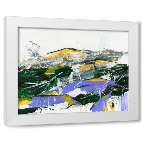 Silent Mountain II White Modern Wood Framed Art Print by Wang, Melissa