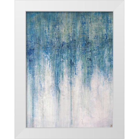 Opal White Modern Wood Framed Art Print by Schicker, Joshua