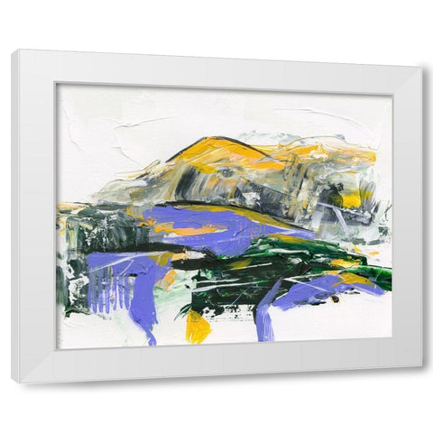 Silent Mountain V White Modern Wood Framed Art Print by Wang, Melissa