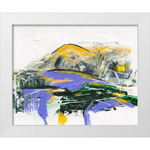 Silent Mountain V White Modern Wood Framed Art Print by Wang, Melissa