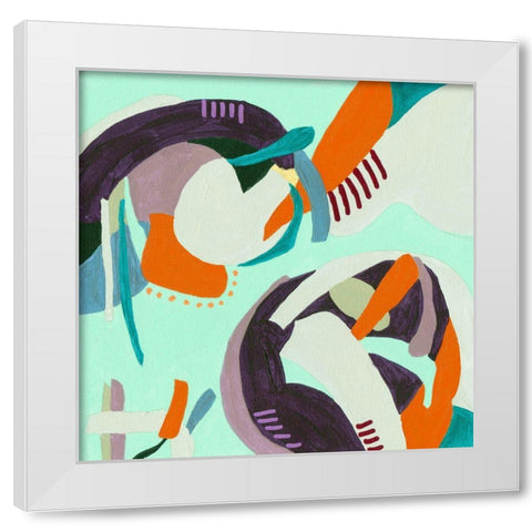 Crispy II White Modern Wood Framed Art Print by Wang, Melissa