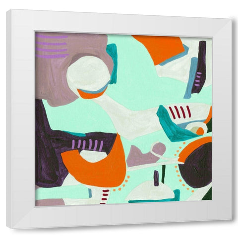 Crispy III White Modern Wood Framed Art Print by Wang, Melissa