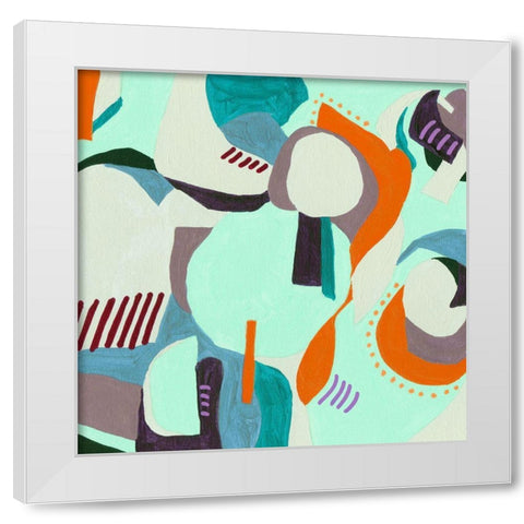 Crispy IV White Modern Wood Framed Art Print by Wang, Melissa