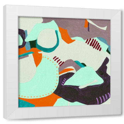 Crispy VI White Modern Wood Framed Art Print by Wang, Melissa