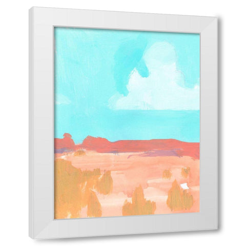 Wide Open Spaces I White Modern Wood Framed Art Print by Green, Jacob