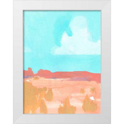 Wide Open Spaces I White Modern Wood Framed Art Print by Green, Jacob