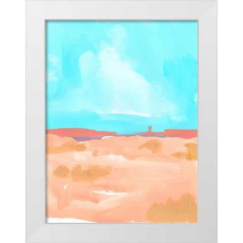 Wide Open Spaces II White Modern Wood Framed Art Print by Green, Jacob