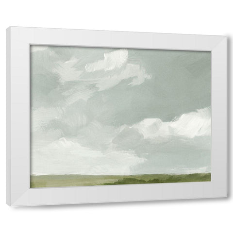 Gray Stone Sky II White Modern Wood Framed Art Print by Barnes, Victoria