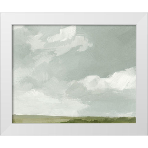 Gray Stone Sky II White Modern Wood Framed Art Print by Barnes, Victoria