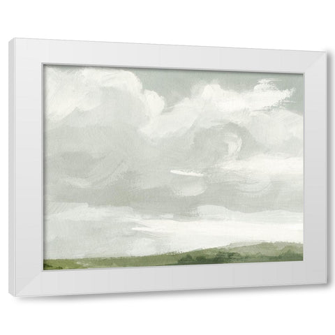 Gray Stone Sky III White Modern Wood Framed Art Print by Barnes, Victoria