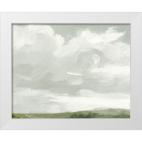 Gray Stone Sky III White Modern Wood Framed Art Print by Barnes, Victoria