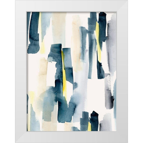 Liquid Sunshine I White Modern Wood Framed Art Print by Barnes, Victoria