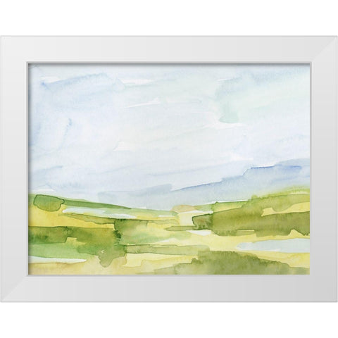 Watery Lowlands IV White Modern Wood Framed Art Print by Barnes, Victoria