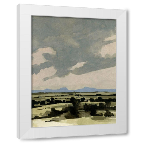 Pink Hazy Sky I White Modern Wood Framed Art Print by Caroline, Emma