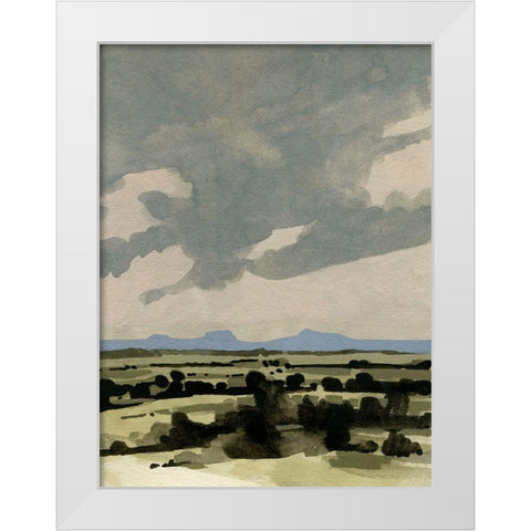 Pink Hazy Sky I White Modern Wood Framed Art Print by Caroline, Emma