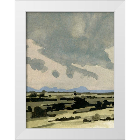 Pink Hazy Sky II White Modern Wood Framed Art Print by Caroline, Emma