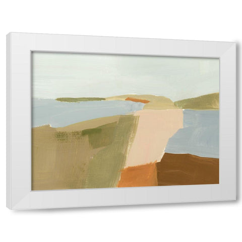 Stacked Landscape II White Modern Wood Framed Art Print by Barnes, Victoria