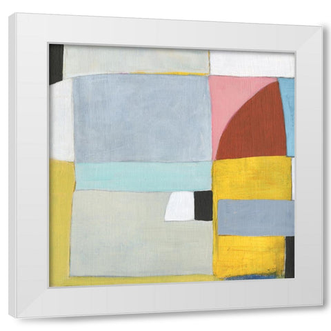 Mediterranean Abstract I White Modern Wood Framed Art Print by Fuchs, Jodi