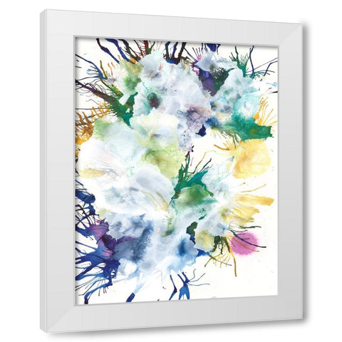 Like An Iris II White Modern Wood Framed Art Print by Fuchs, Jodi
